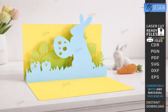 Download Easter 3D Layered Card SVG | Paper Card - Premium Resources